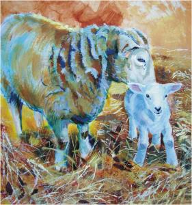 New Born Lamb Painting